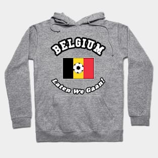 ⚽ Belgium Football, Vlag Van België, Laten We Gaan! Team Spirit Hoodie